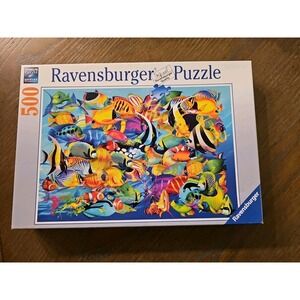 Ravensburger 500 Piece Fish‎ Frenzy Jigsaw Puzzle - 1 Piece Missing :(